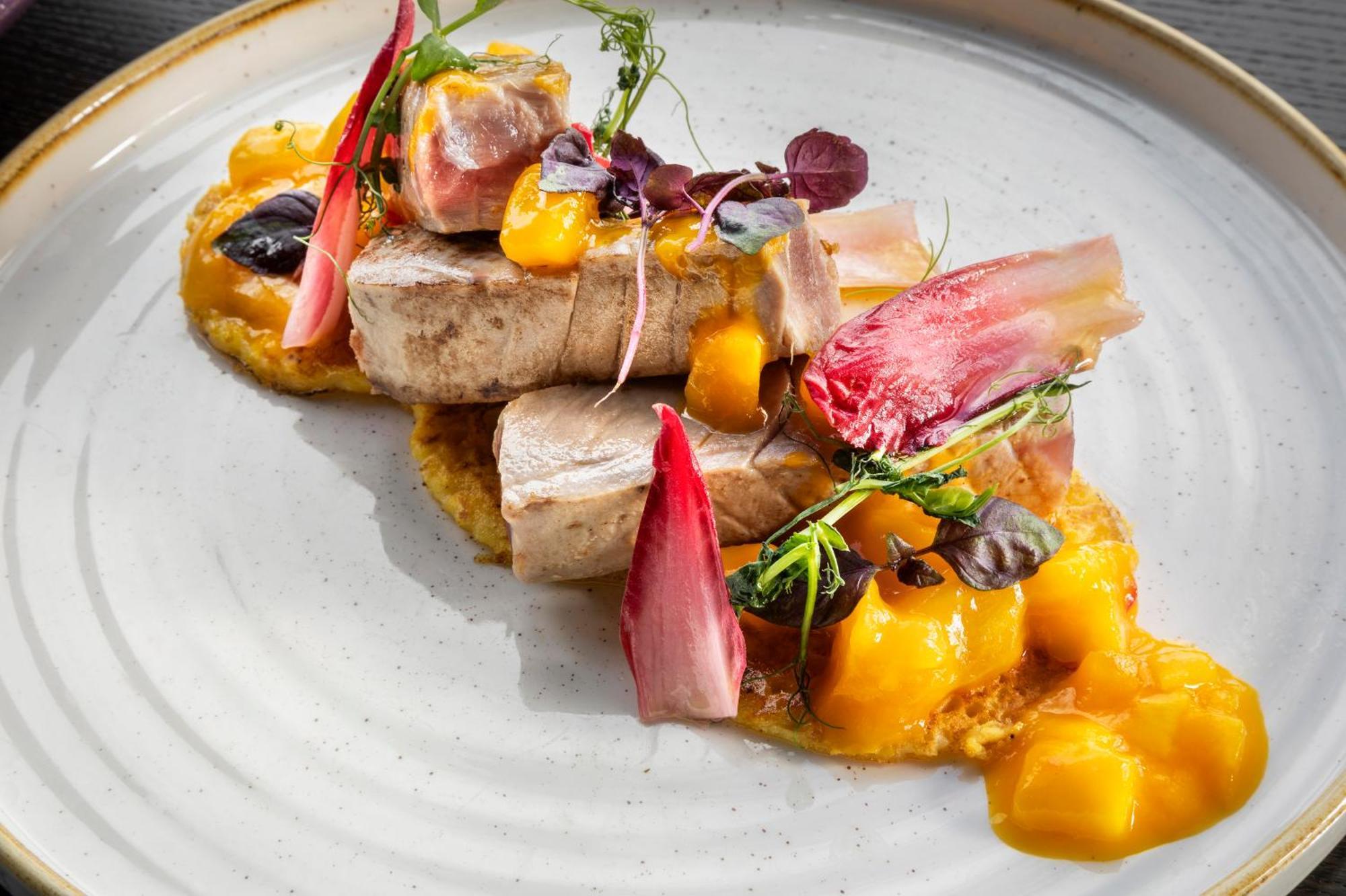 Hotel Melia Vienna Esterno foto A modern Nordic cuisine dish